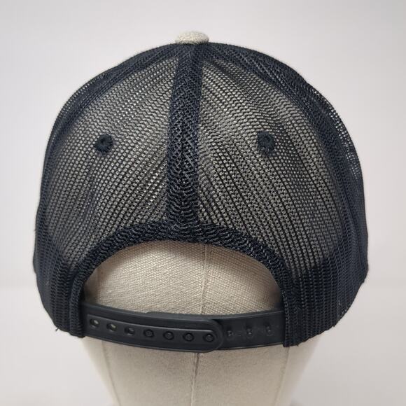 USA Snapback Trucker Hat Gray OS Adjustable Mesh Back Patriotic Branded Bills - Picture 6 of 10